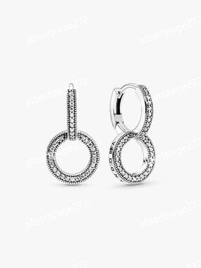 Sparkling Double Hoop Earrings